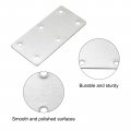 Uxcell 8 Pcs Flat Straight Brace Brackets 3 9 X 1 Inch Mending Plates Connector Furniture Repair Fixing Joint Stainless Steel