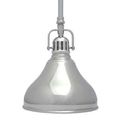 1 Light Polished Nickel Kettle 6h X 7w 7d 