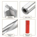 Uxcell Brad Point Drill Bits For Wood 12mm X 68mm Left Turning Carbide Woodworking Carpentry Drilling Tool