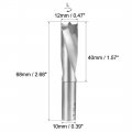 Uxcell Brad Point Drill Bits For Wood 12mm X 68mm Left Turning Carbide Woodworking Carpentry Drilling Tool