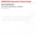4-pieces Vipmotoz Smoke Lens Front Amber Rear Red Led Strip Side Marker Light Fender Parking Lamp Pair Replacement For