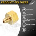 2pcs Brass Pipe Fitting 1 4 Sae Male X 2 Female Adapter Flare Tube For Air Gas Line Refrigeration Hvac