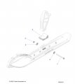 Polaris Snowmobile Ski Rubber C A Race Stop Genuine Oem Part Qty 1