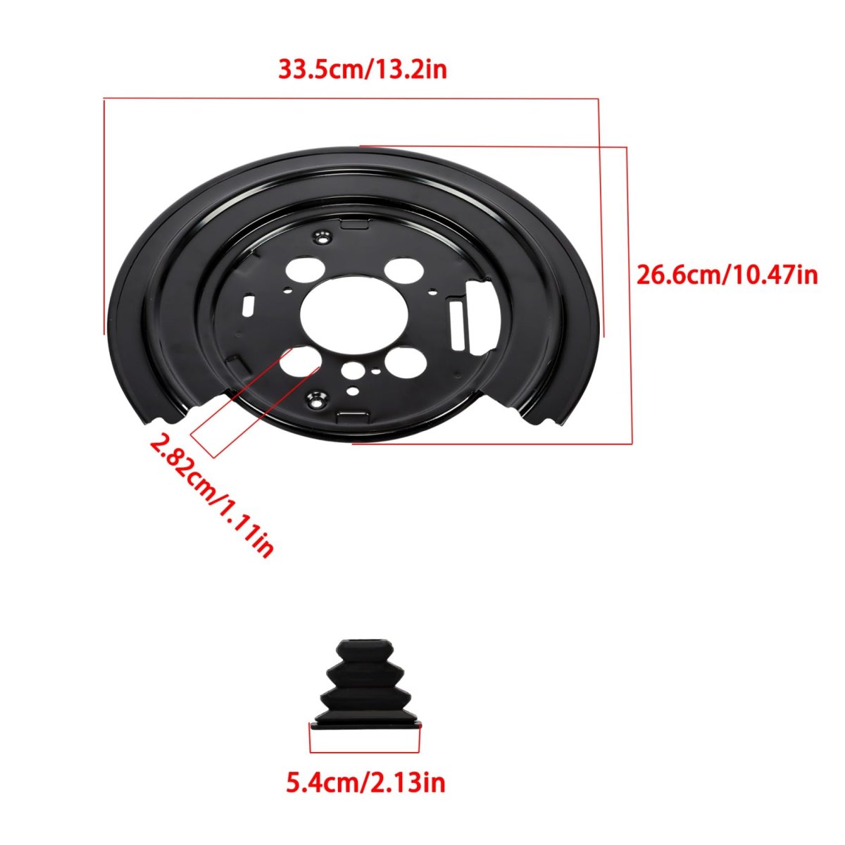Brake Dust Shield Splash Pair 924-235 Replacement For Ram 1500 2015-2019 Part Number 4779823ac Black Covers