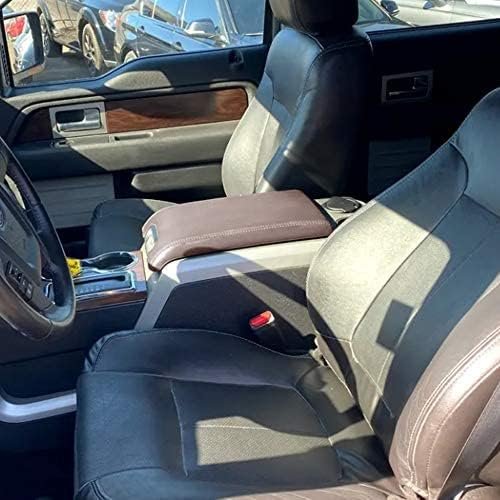 Center Console Lid Cover Brown Edition Leather For Ford F150 2009 2010 2011 2012 Platinum