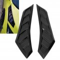 Hood Scoops Vents Automotive Window Louvers 2 Pcs Gloss Black Bonnet Cover Rubber Front Vent Universal For Car Baffle