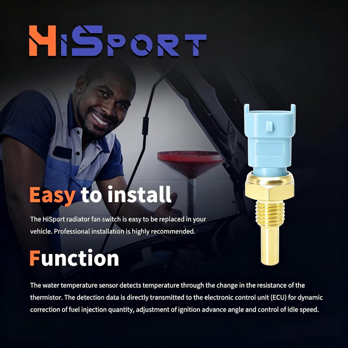 Water Temperature Sensor 0281002209 For Polaris Sportsman Ranger Rzr Scrambler Ace 500 570 700 800 900 Xp 1000 Efi