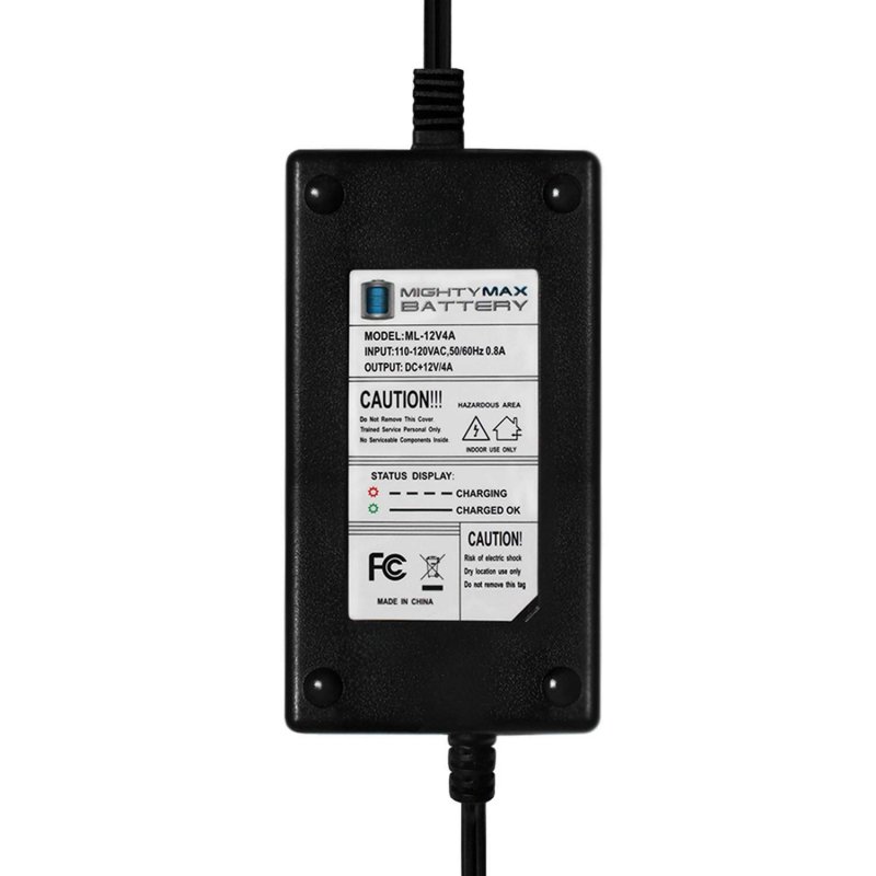 Mighty Max Battery 12v 4amp Charger-maintainer For 35a Deep Cycle Energy Storage