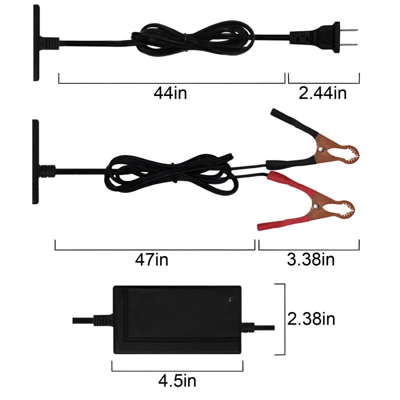 Mighty Max Battery 12v 4amp Charger-maintainer For 35a Deep Cycle Energy Storage