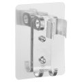 Self Adhesive Handheld Shower Head Holder Adjustable Punch-free Wall Mount Bracket Bathroom Wand For Silver Tone 