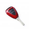 For Porsche Boxter 911 Cayman Remote Key Case Shell Trim Carbon Fiber Red Black Bsjb
