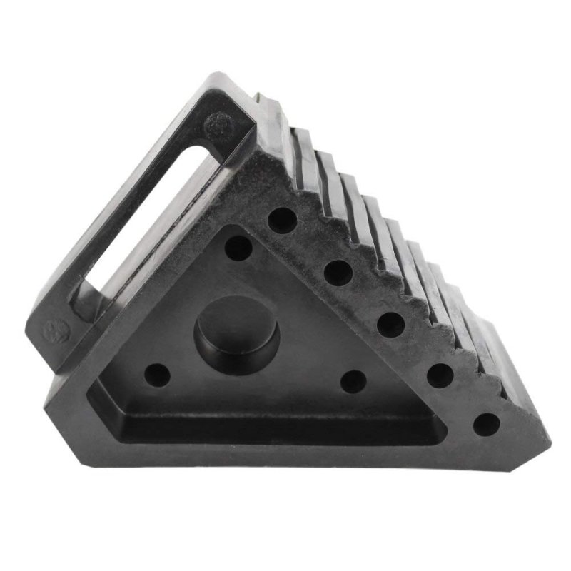 Extreme Max 5001 5772 2 Heavy-duty Solid Rubber Wheel Chock With Handle Value 2-pack