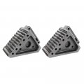 Extreme Max 5001 5772 2 Heavy-duty Solid Rubber Wheel Chock With Handle Value 2-pack 