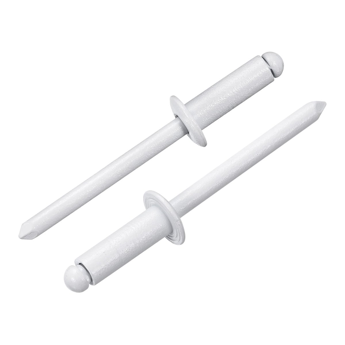 100pcs 3 16 X1 2 Aluminum Blind Rivets Grip And Steel Mandrel Dome Head Long Split For Metal Furniture Automotive White