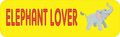10in X 3in Elephant Lover Vinyl Magnet Bumper Magnetic Car Magnets By Stickertalk 
