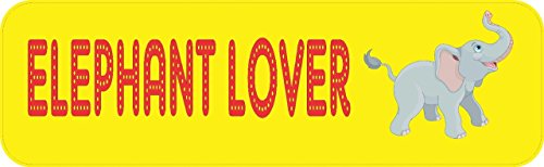 10in X 3in Elephant Lover Vinyl Magnet Bumper Magnetic Car Magnets By Stickertalk