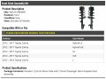 Front Strut And Coil Spring Assembly Set Of 2 Compatible With 2012-2017 Toyota Camry Excludes Se Models