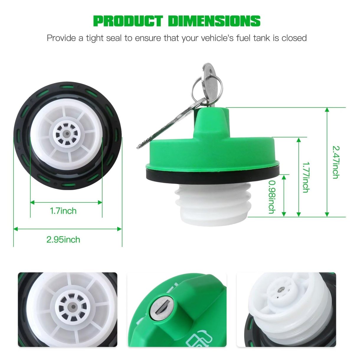 10591 10591d Locking Fuel Gas Cap For Chevy 2007 Silverado 3500 Classic Truck Tank Replaces 9mgc791 Mgc791 31778d