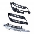 Anzios Replacement For W204 Mercedes Accessories Fog Light Lamp Daytime Running Drl Compatible With Benz Amg Sport 2008-2011