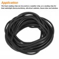 Uxcell Foam Rubber Weather Seal Strip 6mm 0 24 Diameter X 15 Meters 49 21ft Long Round Epdm Solid For Reduce Noise Shock