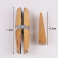 1pc Professional Wooden Ring Clamp With Wedge Hand Holding Fixture Jewelers Stone Setting Repair Clip Diy Jewelry Making Tool