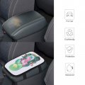 Jojoart Relax Axolotl Car Center Console Decor Handrail Armrest Box Cushion Cute Pink Salamander Interior Covers Protector Pad