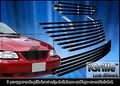 Egrille Matt Black Stainless Steel Billet Grille Combo Fits 1999-2004 Ford Mustang Gt V6 