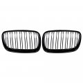 Anzios Front Kidney Grille Grill Replacment For Bmw X5 X5m X6 X6m Hybrid E70 E71 E72 Glossy Black Dual Slats