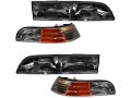 Headlight And Cornering Light Kit 4 Piece Set For 1992-1997 Ford Crown Victoria Lx 