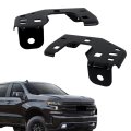 Black Front Bumper Inner Bracket Retainer Left And Right 2pcs Replacement For Silverado 1500 2019-2021 23388668 23388669 