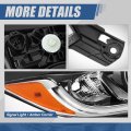 Ho2503190 Led Projector Drl Headlight Lamp For Honda Hr-v 2019-2022 Passenger Right Side Black Housing Amber Corner