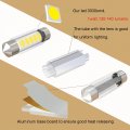Wiseshine Festoon Dome Led Bulbs C5w Natural White 4500k 6418 Bulb 6411 6423 De3425 De3423 38mm 39mm Dc 12v For Automotive