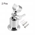 Uxcell Shower Head Holder Zinc Alloy Wall Mount Handheld Bracket 43x80mm 2pcs