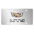 Cadillac Xts Crest 3d Dual Logo Mirror Chrome Stainless Steel License Plate