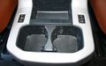 Center Console Cup Holder Insert For Toyota Sequoia 2008 2009 2010 2011 2012 2013 2014 Black 