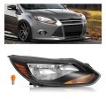 Hecasa Right Headlight For 2012-2014d Focus 4-door Sedan Hatchback Replacement For Fo2503299 Headlamp Front Light Lamp Clear 