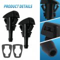 Anxingo 4805742ab 5116079aa Front Windshield Washer Nozzles Replacement For Dodge Caliber Journey Avenger 5160308aa Spray Jet