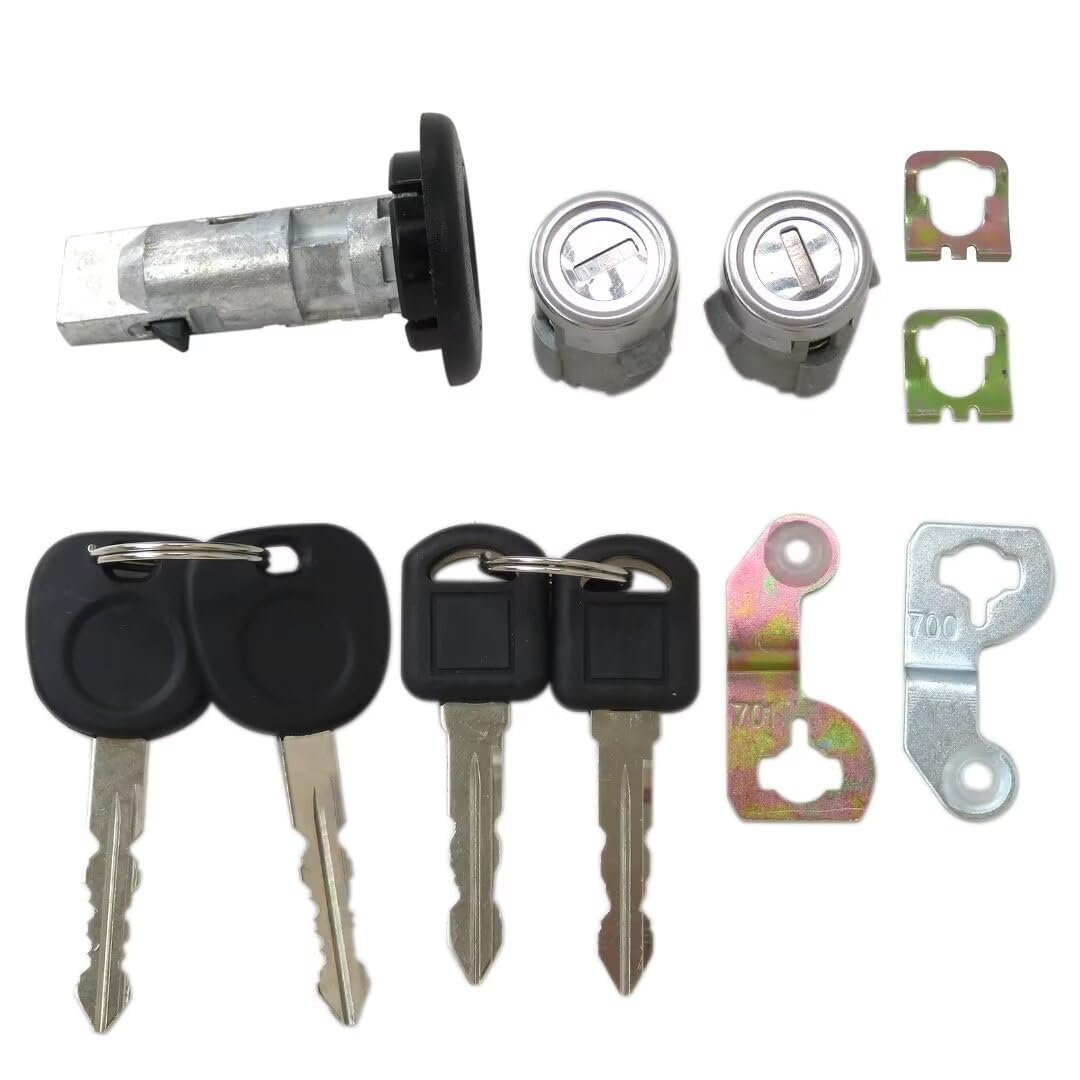 Ignition Lock Cylinder Keys Fit For G M C Sierra 2500hd Wt Crew Cab Pickup 4-door 8 1l 496cu In V8 Gas Ohv Naturally Aspirated