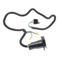 Trailer Wiring Harness Connector For Dodge D250 W250 1990 1991 1992 1993 7 Terminal Blade Pin Circular Rectangular Shape 