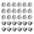 Nut Protection Cap 30pcs M12x19x23mm Plastic Hexagonal Screw Dome Acorn Hex Head Bolt Covers Waterproof Decorative Caps Grey 