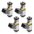 4 Pcs Iwp157 50102702 Fuel Injectors For Fiat Doblo Palio Siena 1 8l 2006 High Impedance Coils Silver Tone 