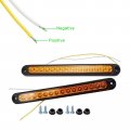 2 Pack 10 15 Led Trailer Tail Light Bar Third Brake Strip Stop Turn Lights Assembly Truck Rear Identification Waterproof For