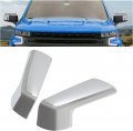Hecasa Left Right Mirror Cover For 2019-2024 Chevy Chevrolet Silverado 1500 Gmc Sierra Outer Rearview Wing Cap Abs Plastic 