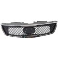 Grille Assembly For 2010 Kia Forte Textured Black Shell And Insert With Chrome Molding Ki1200139 863501m010 