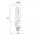 Feit Electric Bpq50 Cl Mc Rp 50-watt T3 Halogen Bulb With Mini Candelabra Base Clear