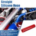 Uxcell 1 Id 6 Length 4-ply Reinforced High Temp Straight Coupler Silicone Reducer Hose Red For Car Intercooler Intake Piping