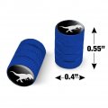 Dinosaur Tyrannosaurus Rex Black White Motorcycle Bicycle Bike Tire Rim Wheel Aluminum Valve Stem Caps