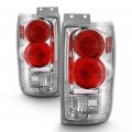 1997-2002 Ford Expedition Chrome Bezel Euro Style Altezza Tail Light Housing Lamp Assembly Replacement Driver And Passenger 
