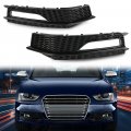 G-plus Front Bumper Fog Light Lamp Cover Grille Compatible With Audi A4 S-line S4 2013-2015 8k0807681l 8k0807682m