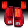 Amerilite For 2008-2016 Ford F250 F350 F450 Pickup Led Rosso Red Replacement Taillights Assembly Pair Passenger And Driver Side